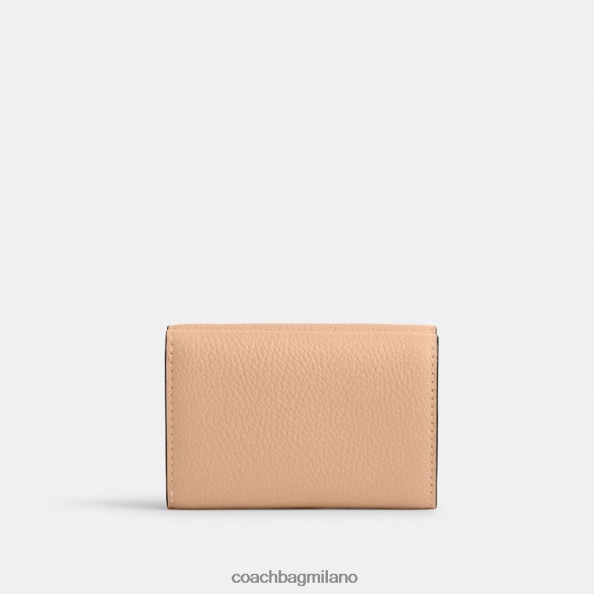 Coach donne portafoglio mini trifold essenziale sinistra/buff FPN0Z8346