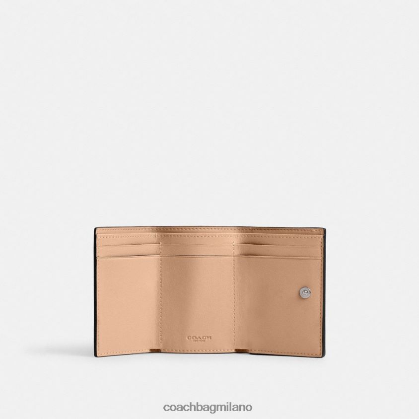 Coach donne portafoglio mini trifold essenziale sinistra/buff FPN0Z8346