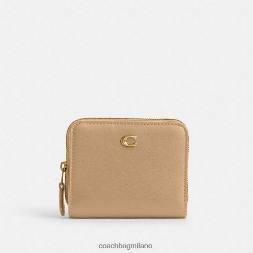 Coach donne portafoglio porta banconote b4/marrone chiaro FPN0Z8347