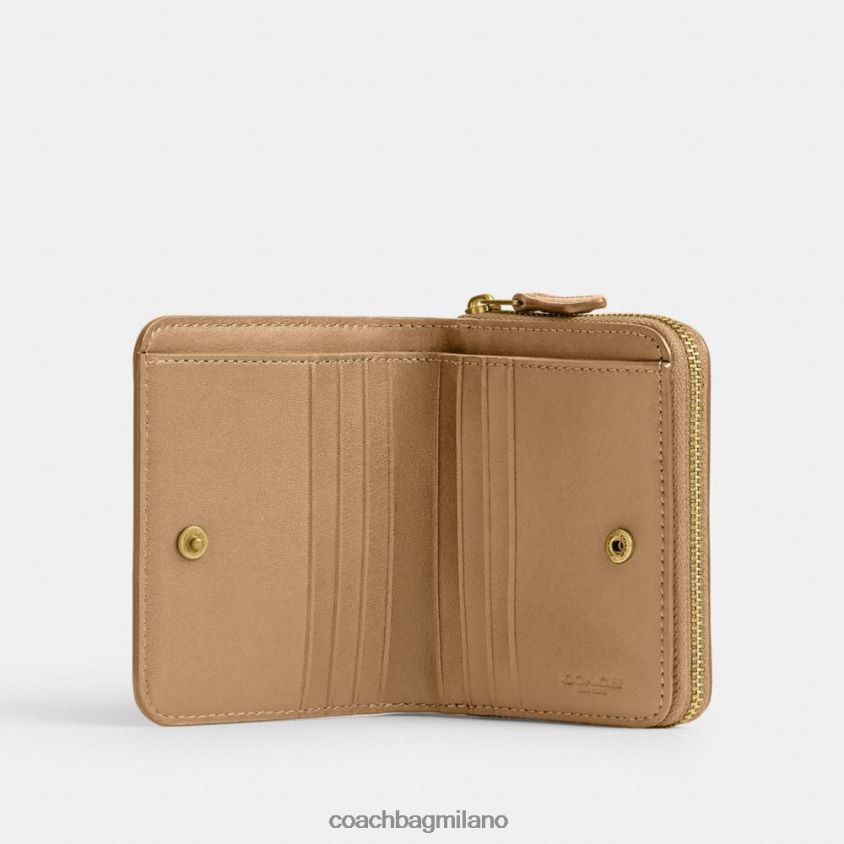 Coach donne portafoglio porta banconote b4/marrone chiaro FPN0Z8347