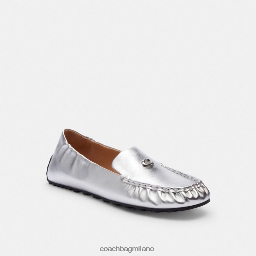 Coach donne mocassino Ronnie argento FPN0Z8392
