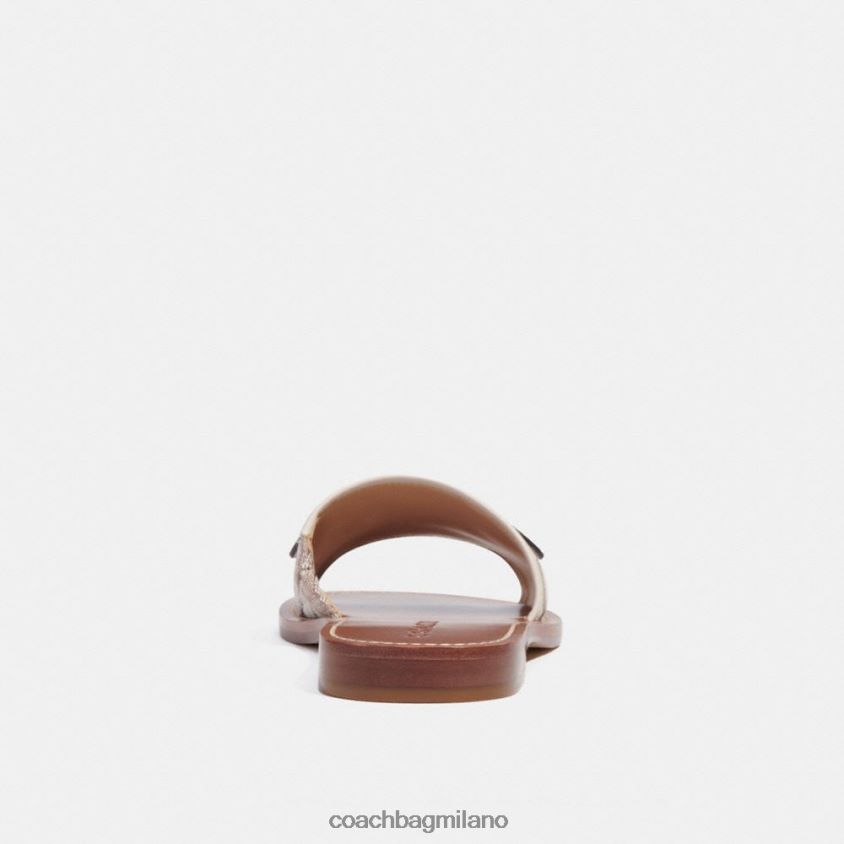 Coach donne ina sandalo in caratteristico jacquard pietra/gesso FPN0Z8422