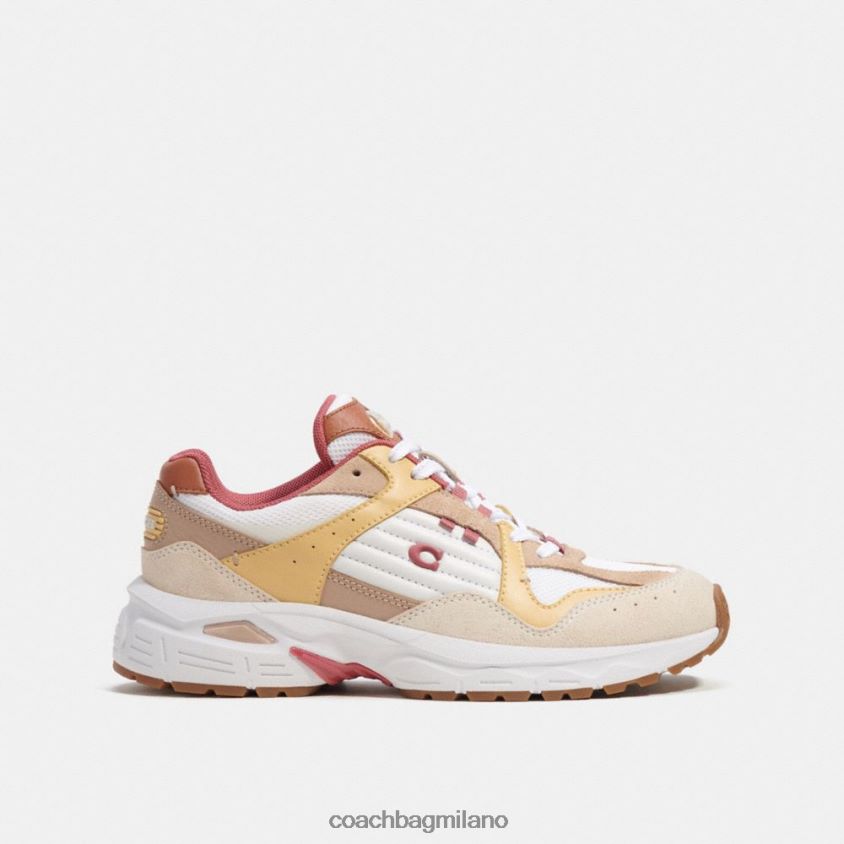 Coach donne scarpa da ginnastica c301 gesso/tortora FPN0Z8405