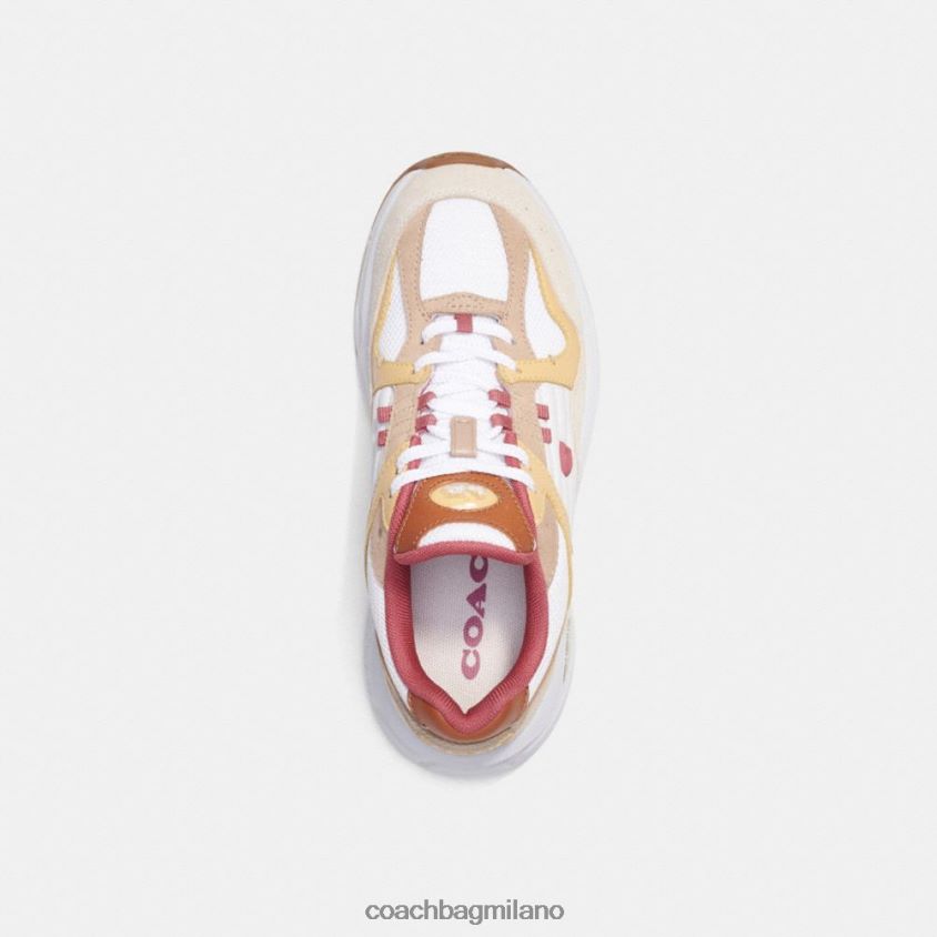 Coach donne scarpa da ginnastica c301 gesso/tortora FPN0Z8405