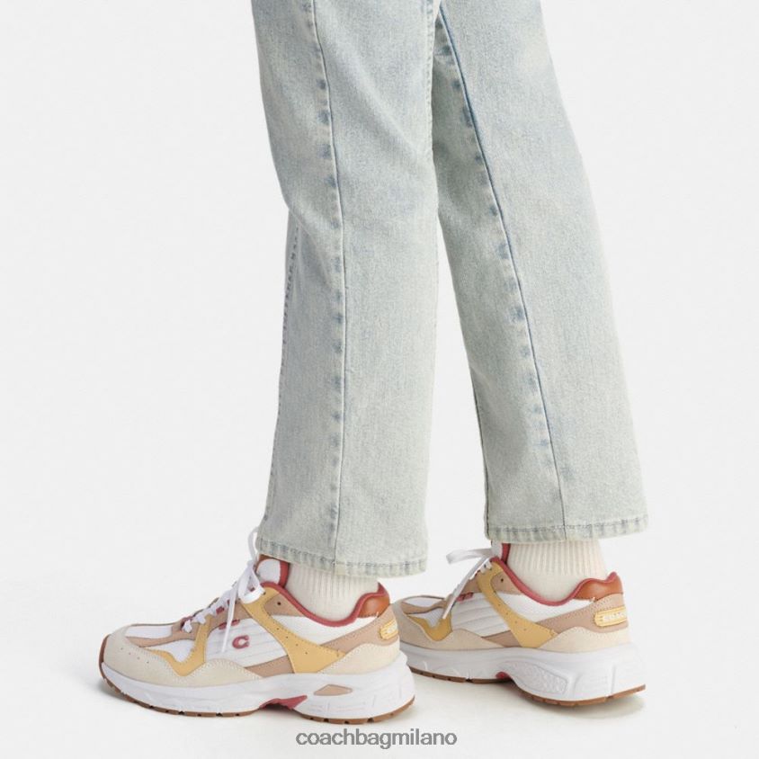 Coach donne scarpa da ginnastica c301 gesso/tortora FPN0Z8405