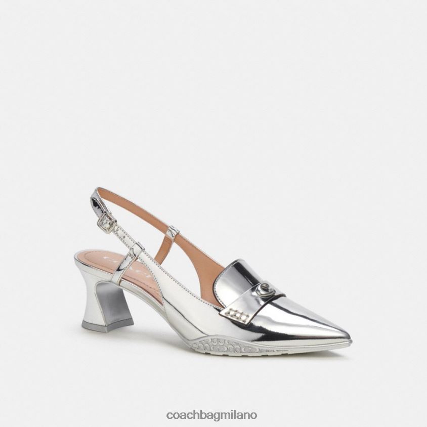 Coach donne slingback ibrida nikola argento FPN0Z8411