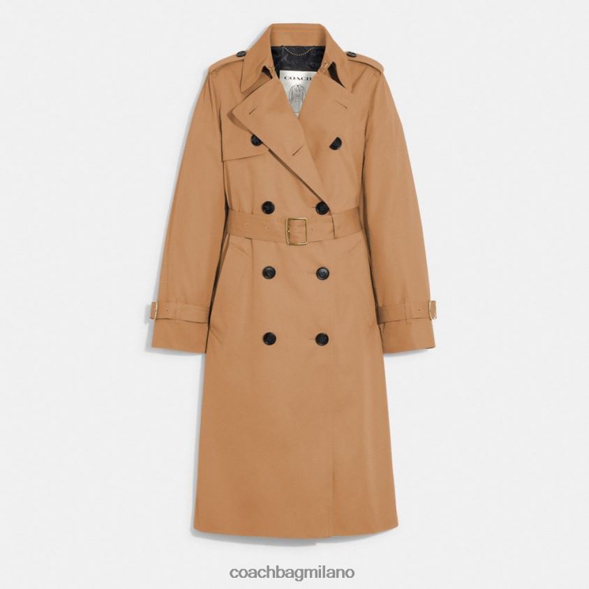 Coach donne trincea cachi FPN0Z8467
