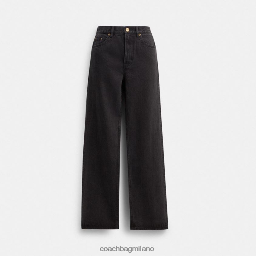 Coach donne jeans da fidanzato nero FPN0Z8505