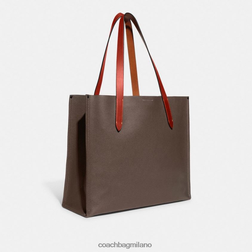 Coach uomini borsa a staffetta pietra scura FPN0Z8631