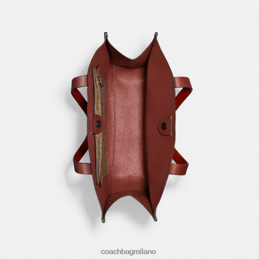 Coach uomini borsa a staffetta pietra scura FPN0Z8631