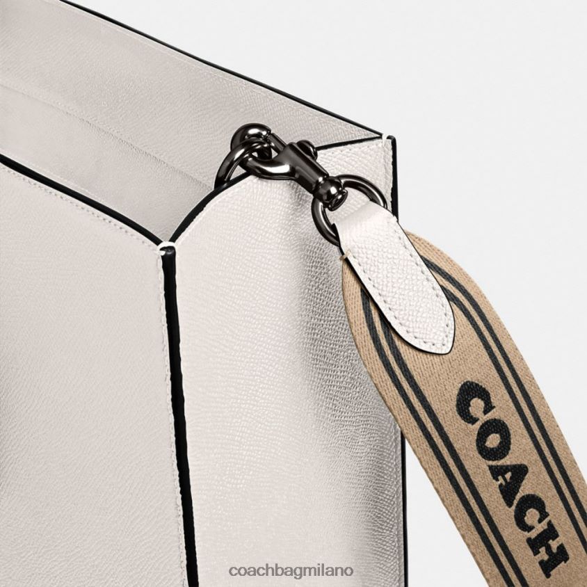 Coach uomini borsa tote 40 con interno in tela firmata gesso FPN0Z8641