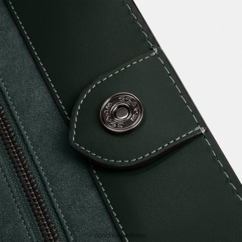 Coach uomini borsa tote field 40 in micro jacquard esclusivo verde amazzonico FPN0Z8635