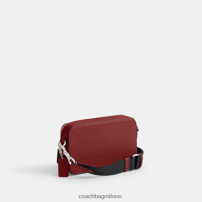 Coach uomini borsa a tracolla sottile charter rosso rubino FPN0Z8649