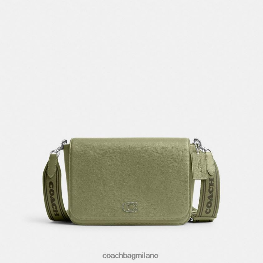 Coach uomini borsa messenger con interno in tela firmata muschio FPN0Z8647