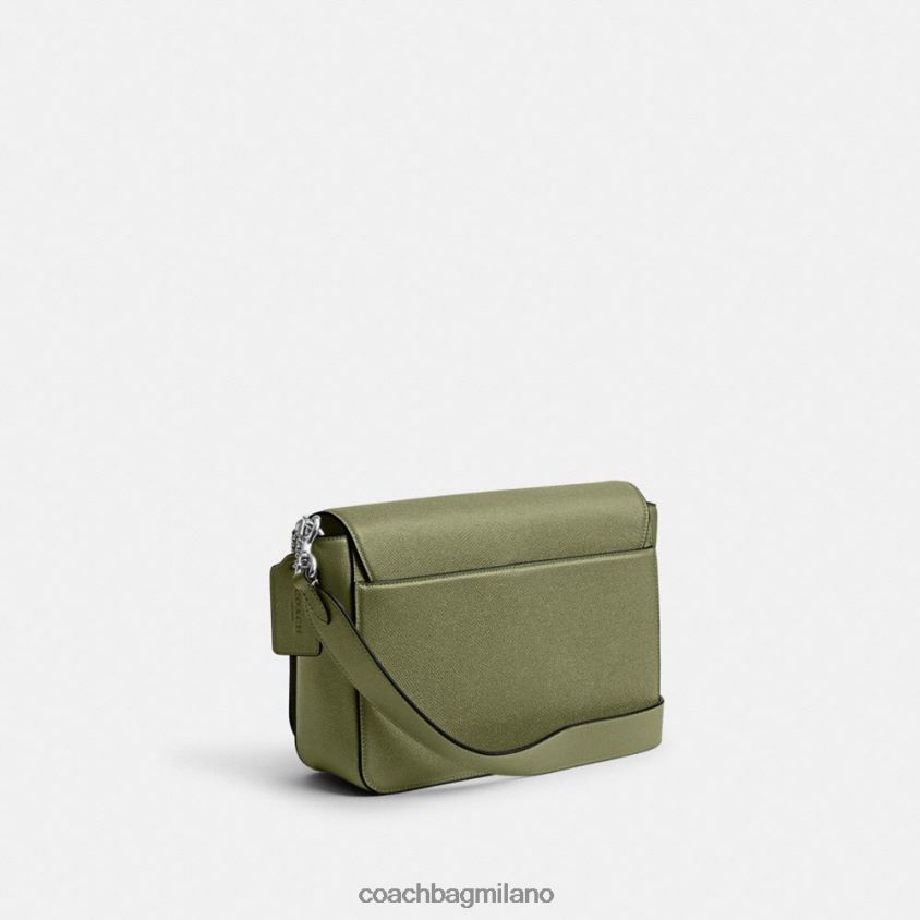 Coach uomini borsa messenger con interno in tela firmata muschio FPN0Z8647