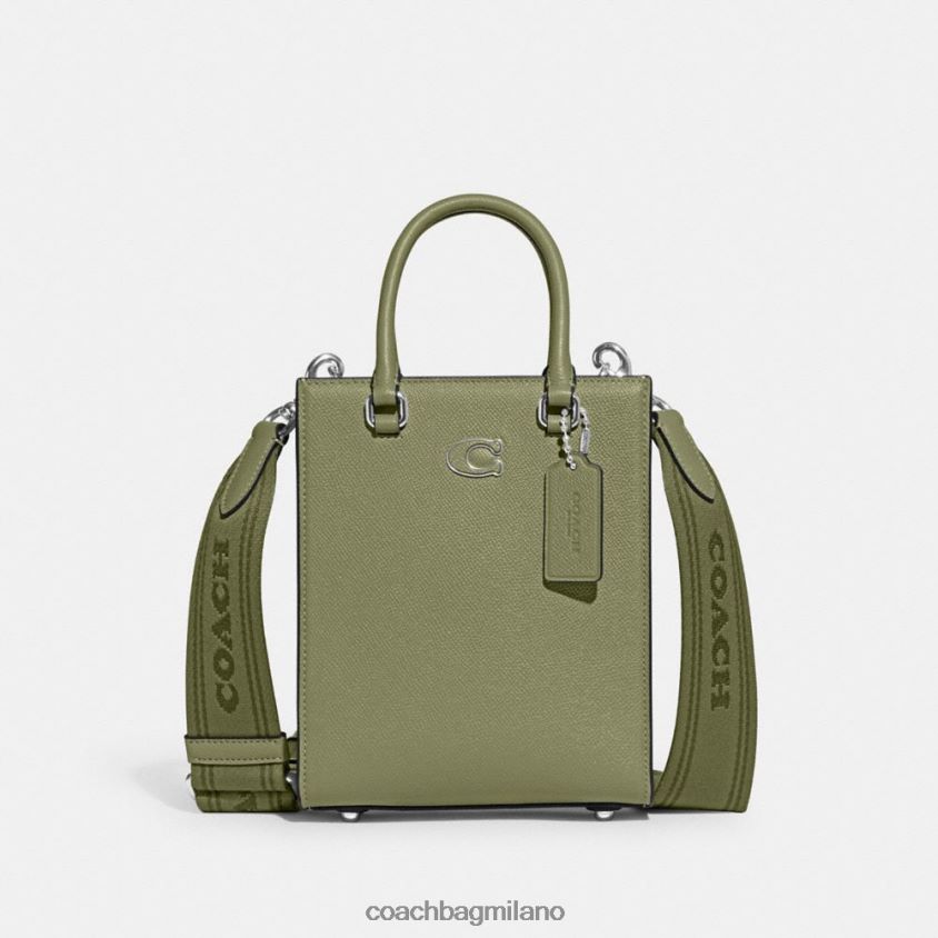 Coach uomini borsa tote 16 con tela firmata muschio FPN0Z8648