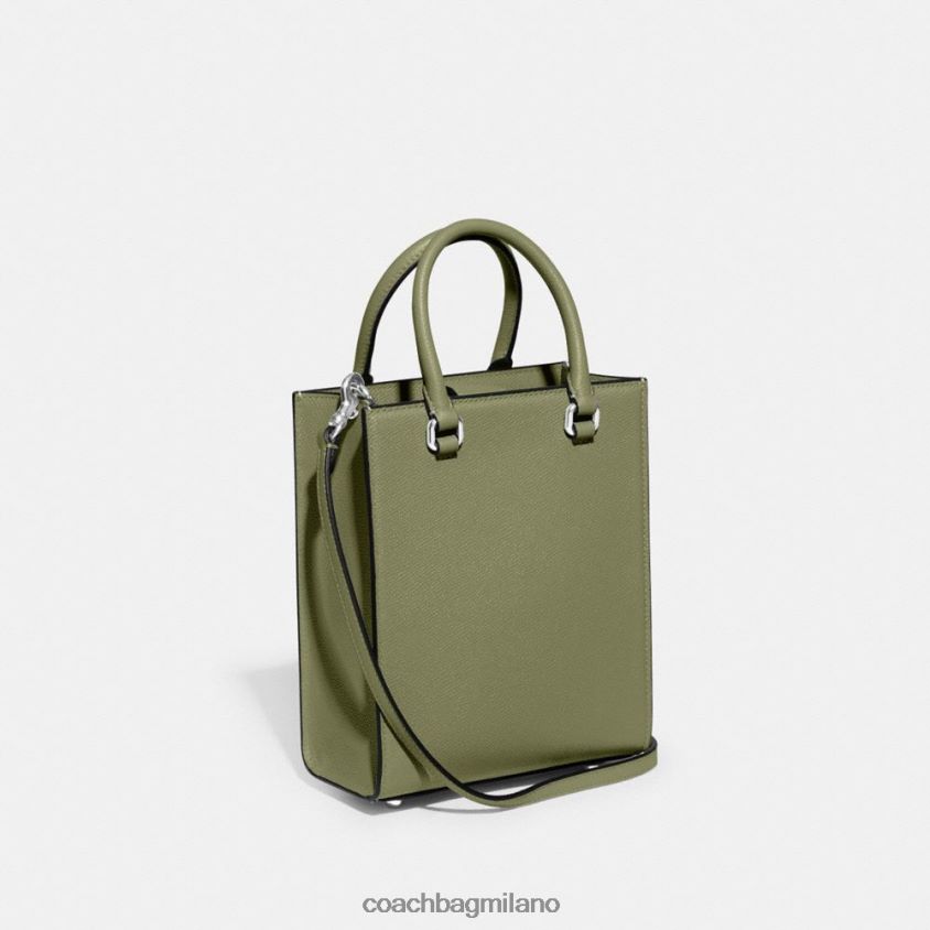 Coach uomini borsa tote 16 con tela firmata muschio FPN0Z8648