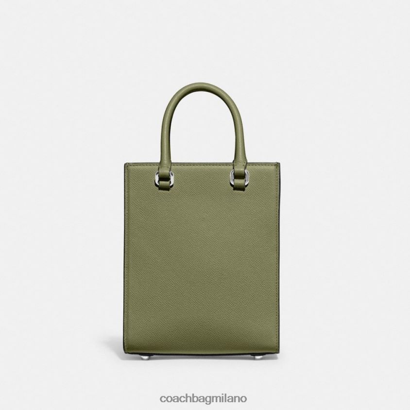 Coach uomini borsa tote 16 con tela firmata muschio FPN0Z8648