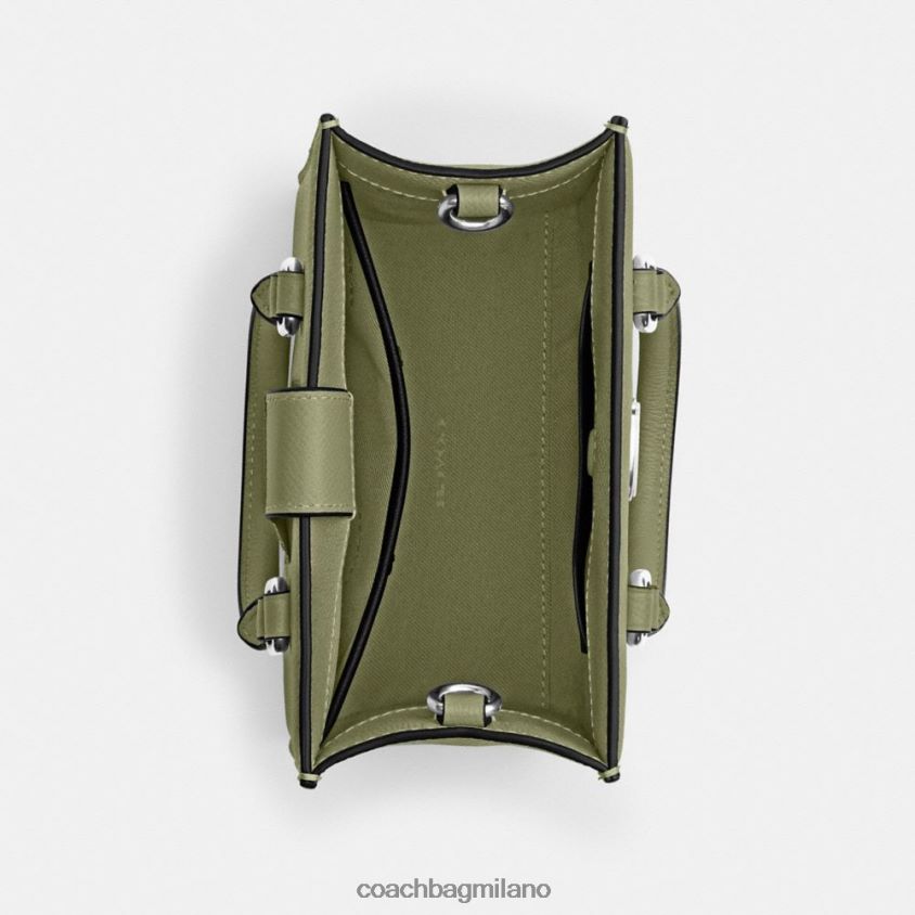 Coach uomini borsa tote 16 con tela firmata muschio FPN0Z8648