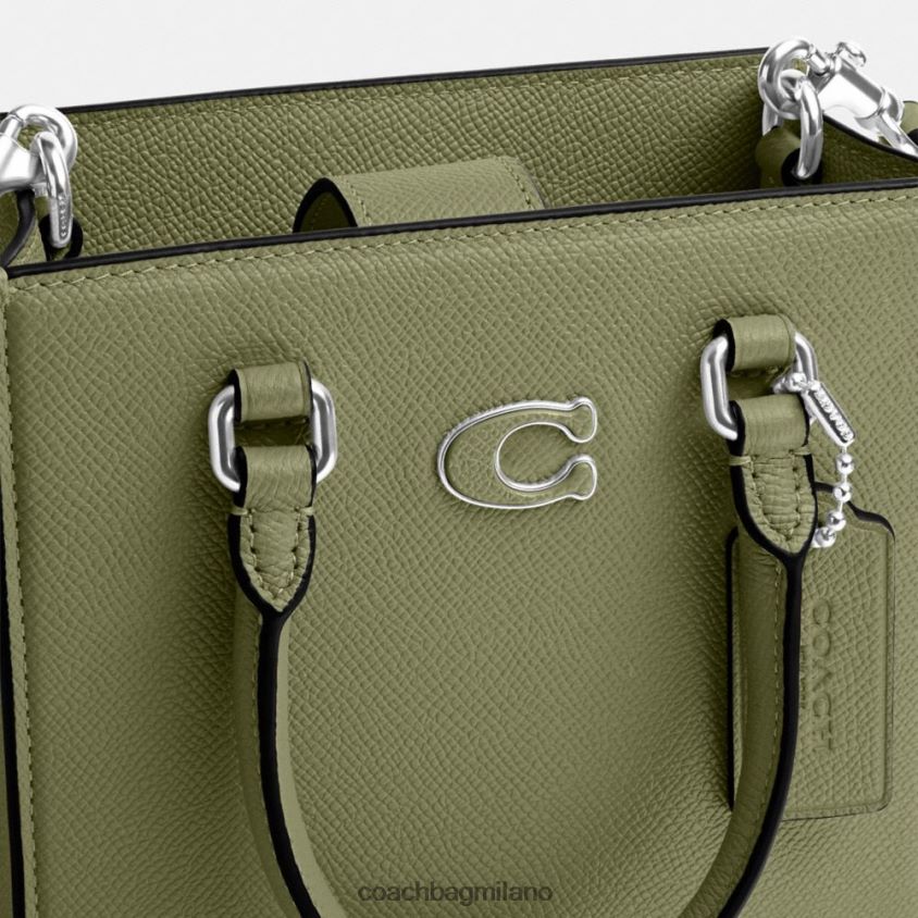 Coach uomini borsa tote 16 con tela firmata muschio FPN0Z8648