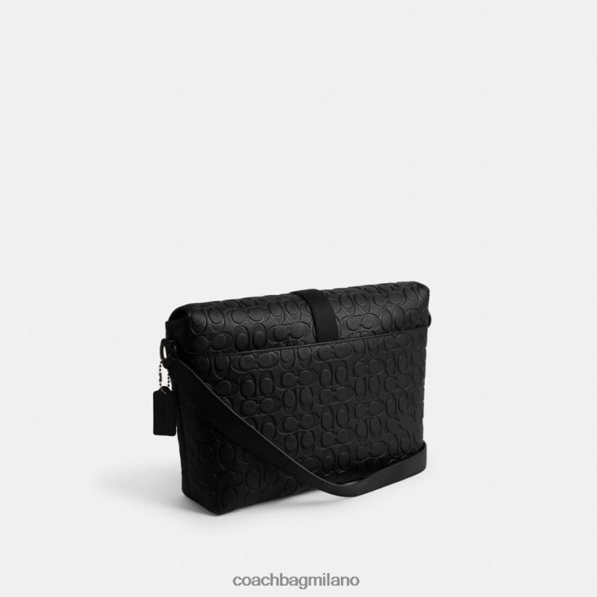 Coach uomini messenger Beck in pelle esclusiva nero FPN0Z8651