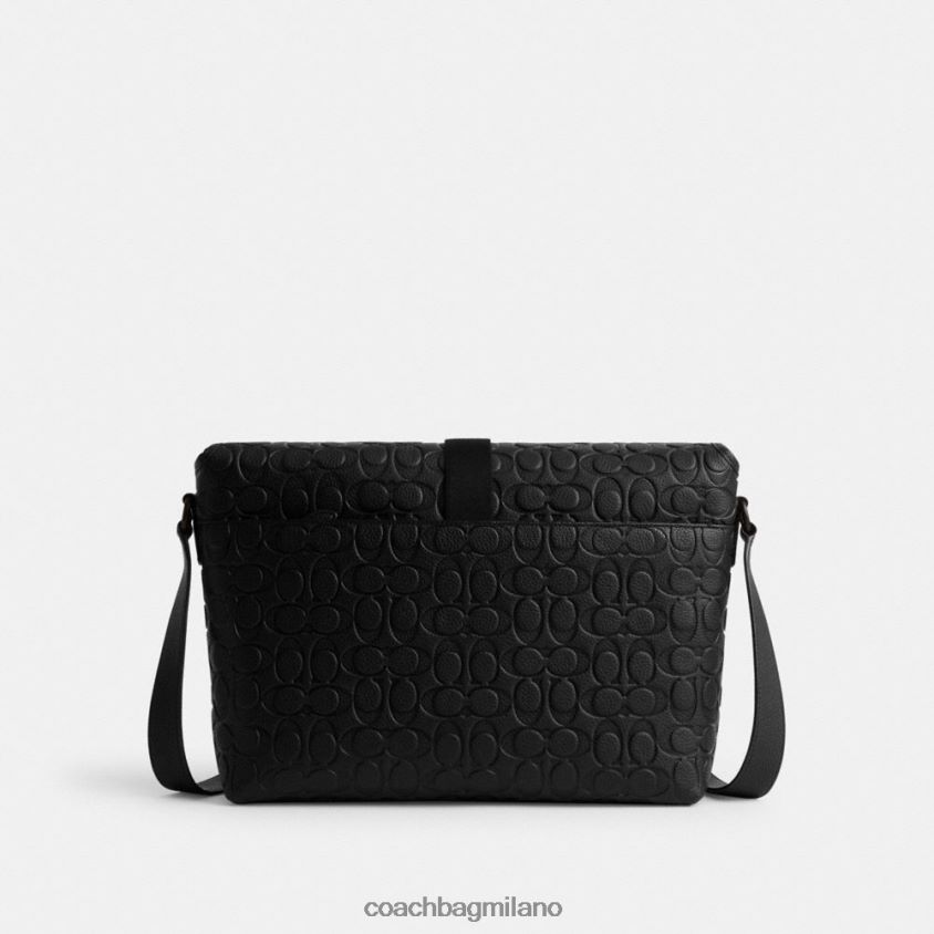 Coach uomini messenger Beck in pelle esclusiva nero FPN0Z8651