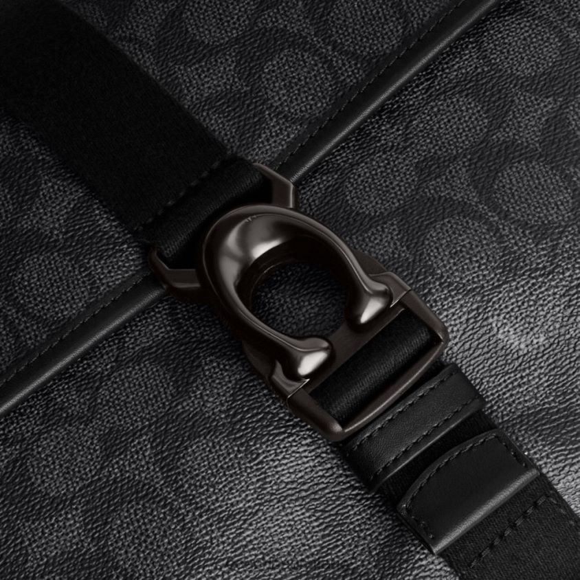 Coach uomini messenger Beck in tela firmata carbone FPN0Z8654