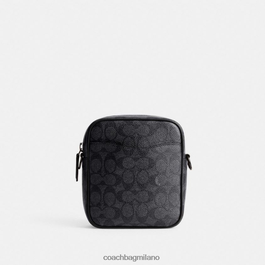 Coach uomini tracolla Beck in tela esclusiva carbone FPN0Z8672