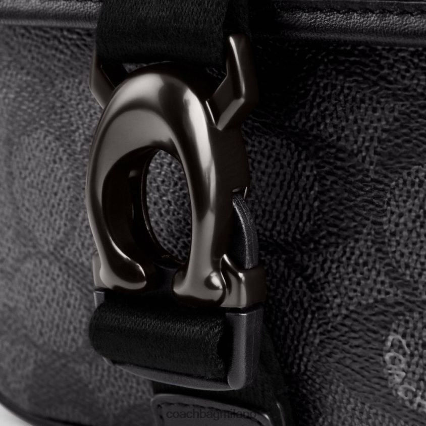 Coach uomini tracolla Beck in tela esclusiva carbone FPN0Z8672