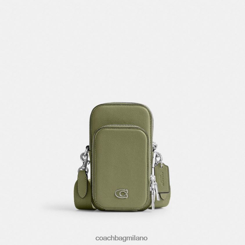 Coach uomini tracolla per telefono muschio FPN0Z8650