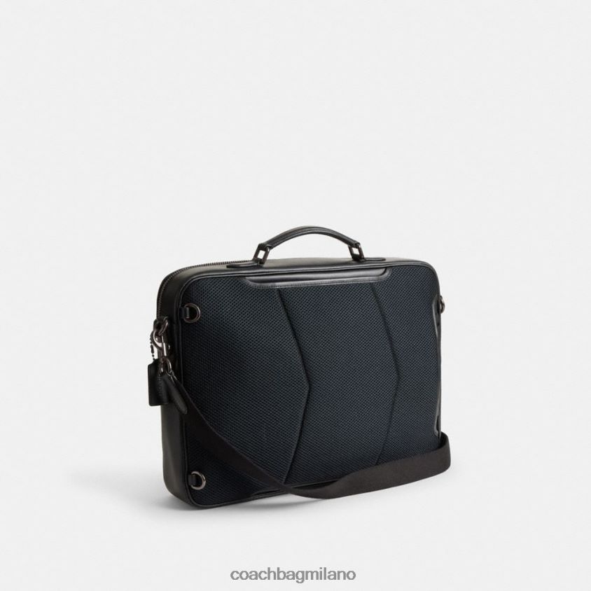 Coach uomini Slip convertibile Gotham in tela esclusiva carbone FPN0Z8617
