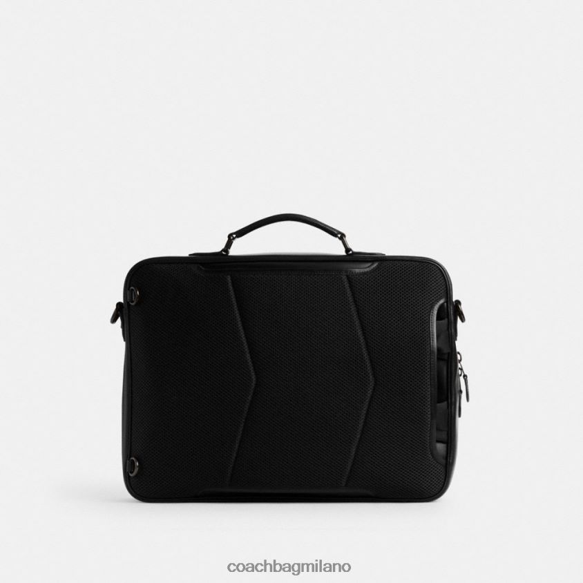 Coach uomini Slip convertibile Gotham in tela esclusiva carbone FPN0Z8617