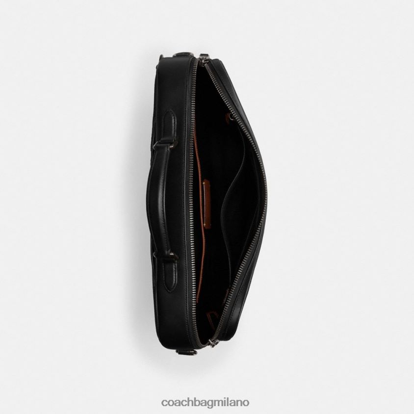 Coach uomini Slip convertibile Gotham in tela esclusiva carbone FPN0Z8617