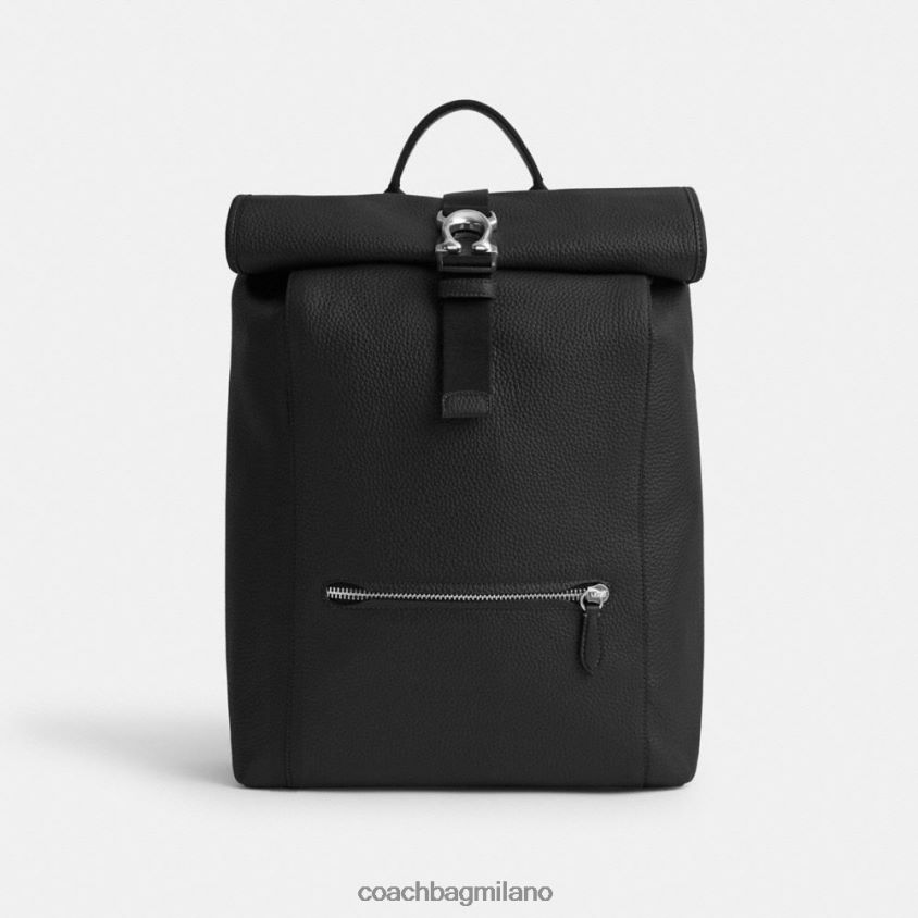 Coach uomini Zaino Beck con chiusura roll-top nero FPN0Z8686