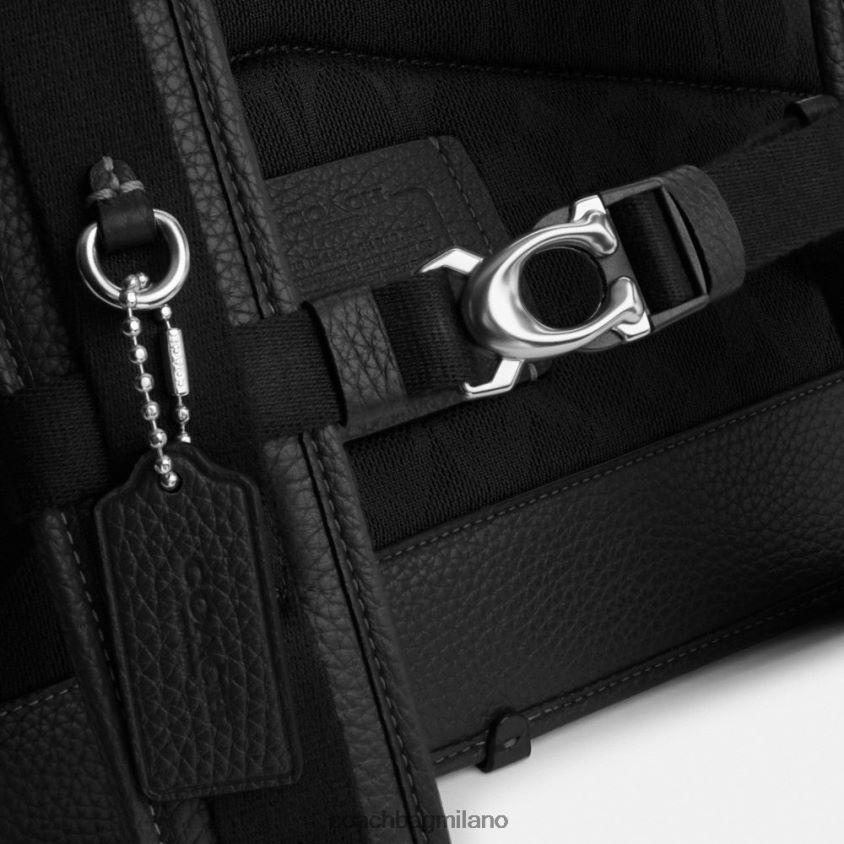 Coach uomini Zaino Beck con chiusura roll-top nero FPN0Z8686