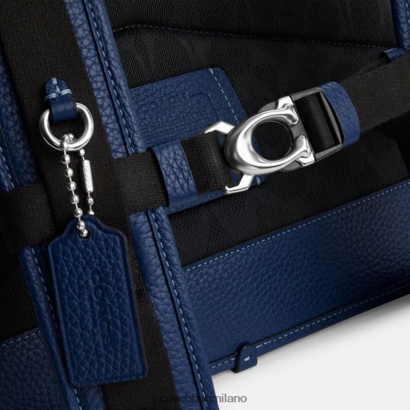 Coach uomini Zaino Beck con chiusura roll-top profondo blu FPN0Z8687
