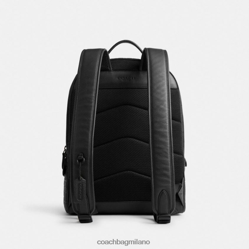 Coach uomini zaino charter in pelle esclusiva nero FPN0Z8677