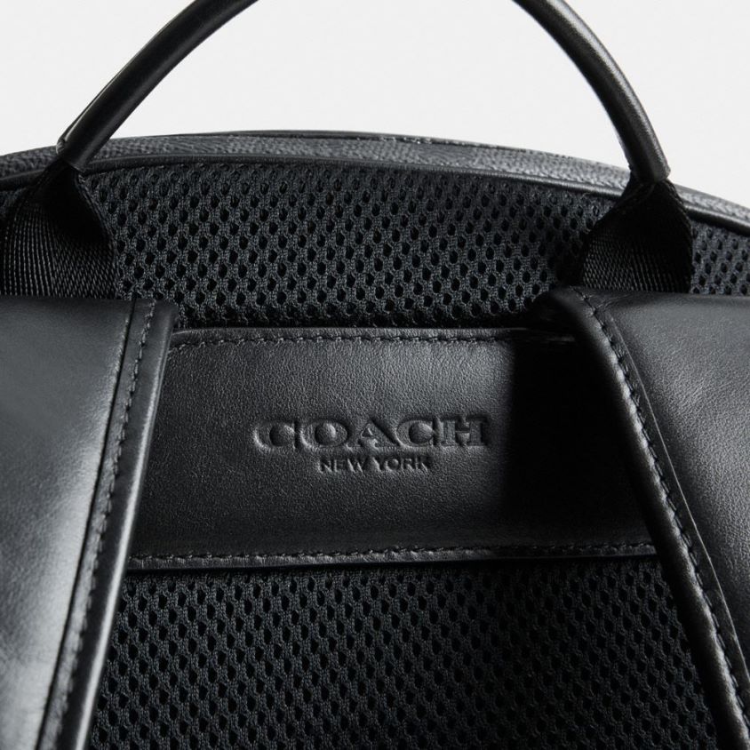 Coach uomini zaino charter in tela esclusiva carbone FPN0Z8676