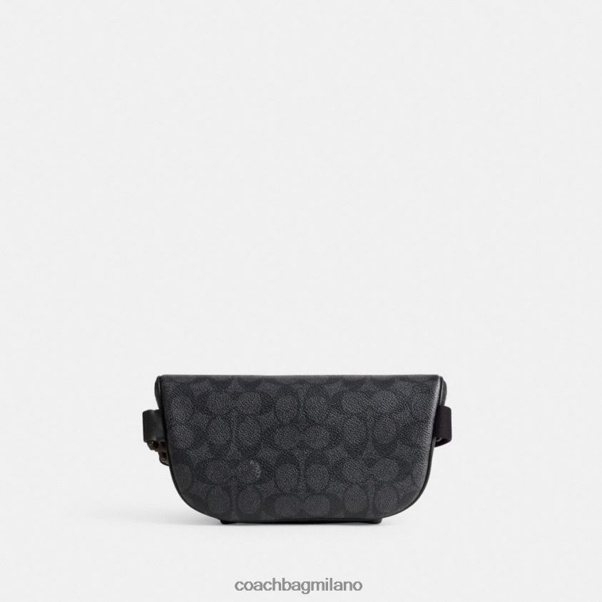 Coach uomini marsupio Beck in tela esclusiva carbone FPN0Z8693