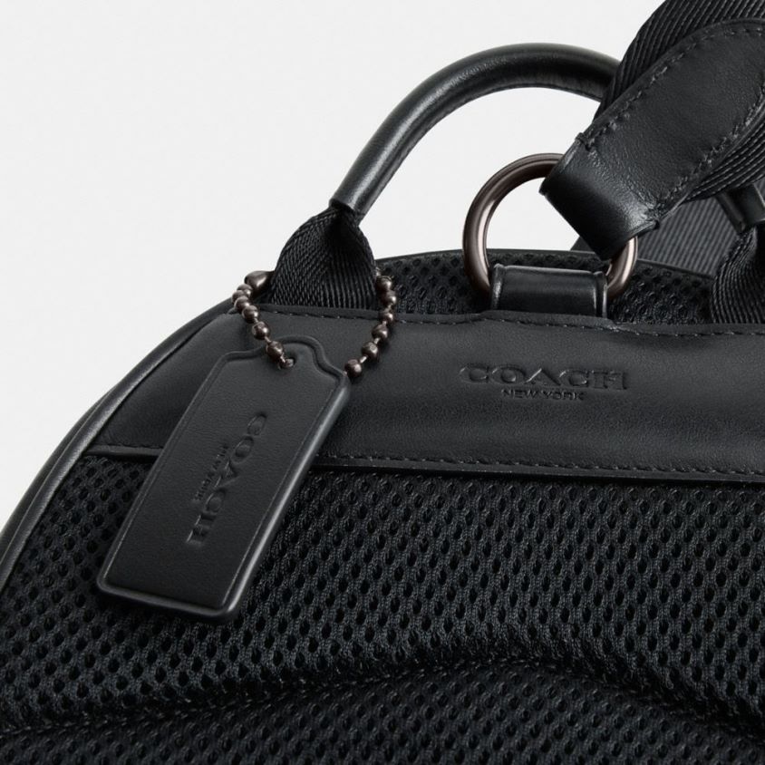 Coach uomini pacchetto charter in tela esclusiva carbone FPN0Z8691