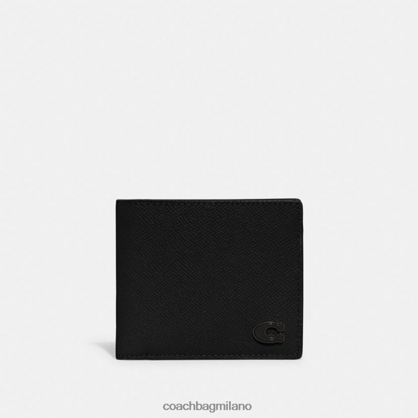 Coach uomini portafoglio portamonete nero FPN0Z8714
