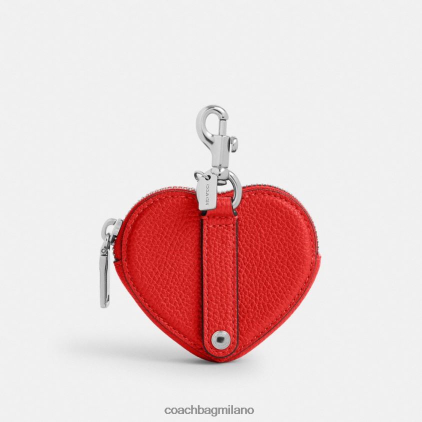 Coach uomini portamonete a cuore rosso sportivo FPN0Z8699