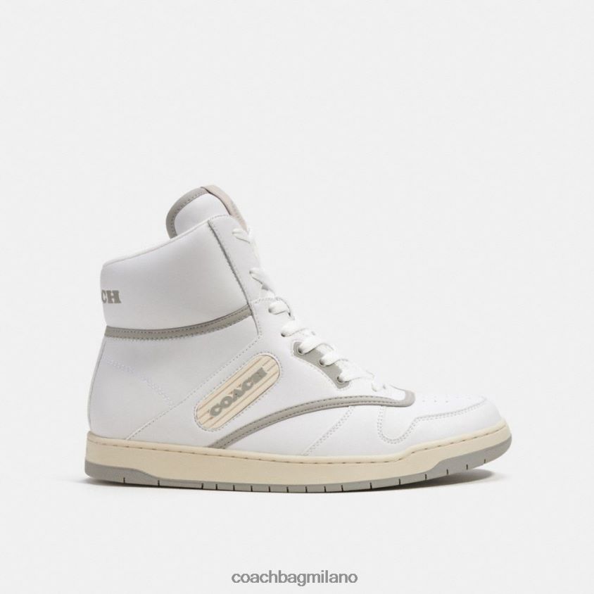 Coach uomini scarpa da ginnastica alta c202 bianco ottico FPN0Z8743