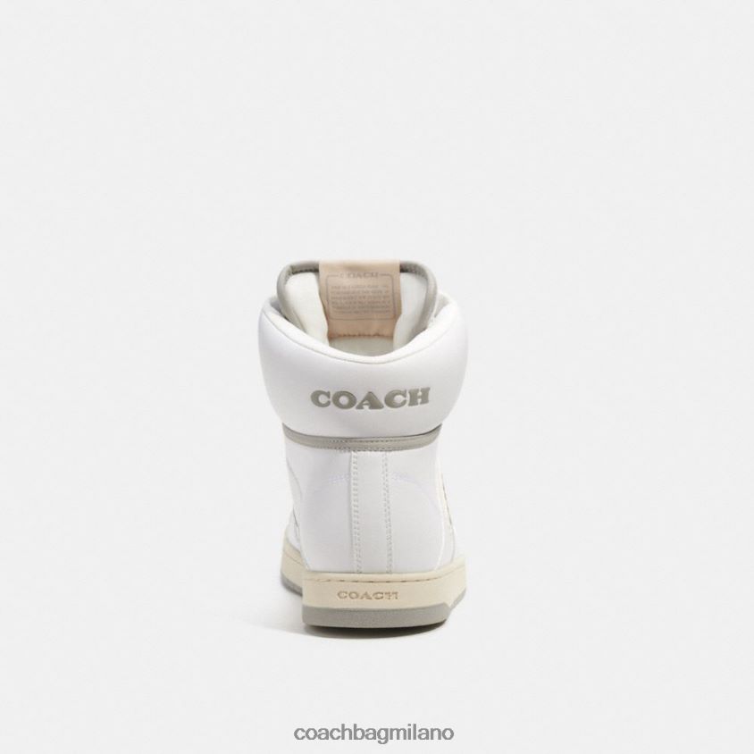 Coach uomini scarpa da ginnastica alta c202 bianco ottico FPN0Z8743