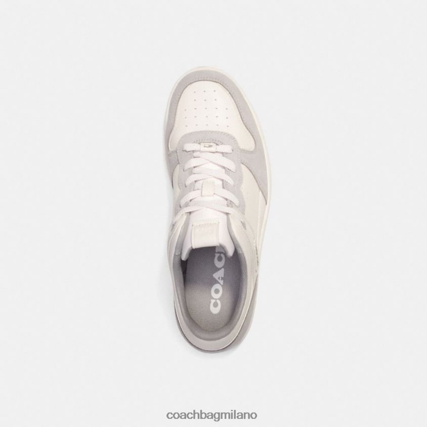 Coach uomini scarpa da ginnastica c201 gesso/tortora FPN0Z8740