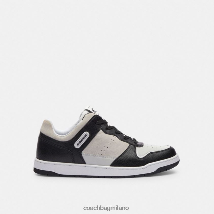 Coach uomini scarpa da ginnastica c201 nero/grigio chiaro FPN0Z8736