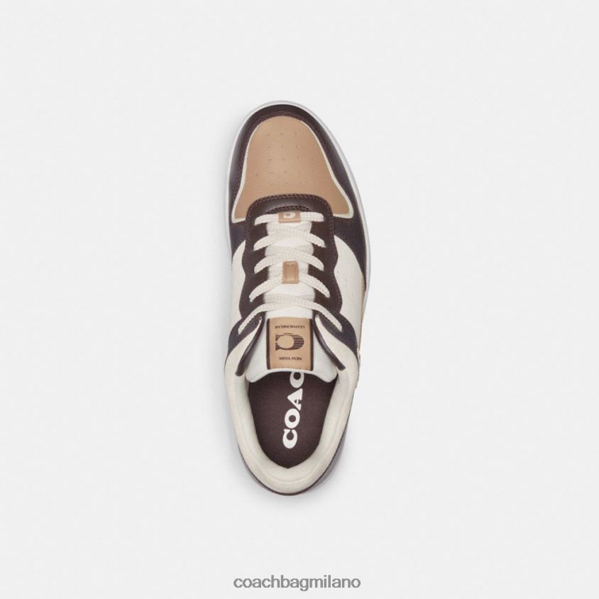 Coach uomini scarpa da ginnastica c201 sangue di bue/tortora FPN0Z8735