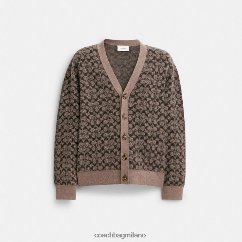 Coach uomini cardigan esclusivo grigio multiplo. FPN0Z8772