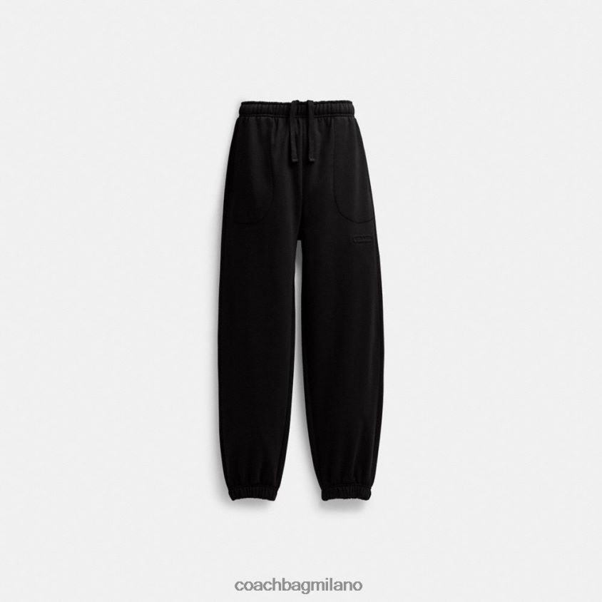 Coach uomini jogger solidi essenziali nero FPN0Z8786